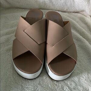 Sorel Women's Brown and White Mules